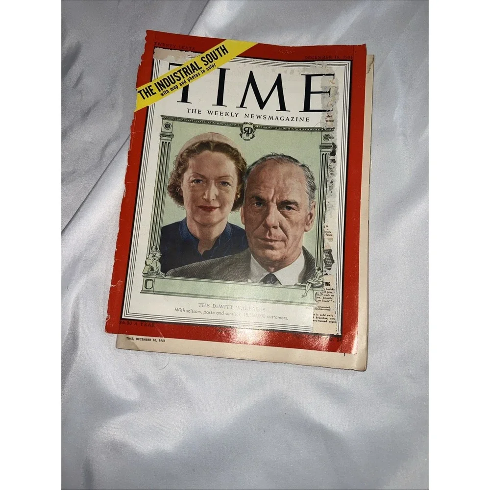 Time Magazine The DeWitt‎ Wallaces December 10, 1951 Vol LVIII No 24